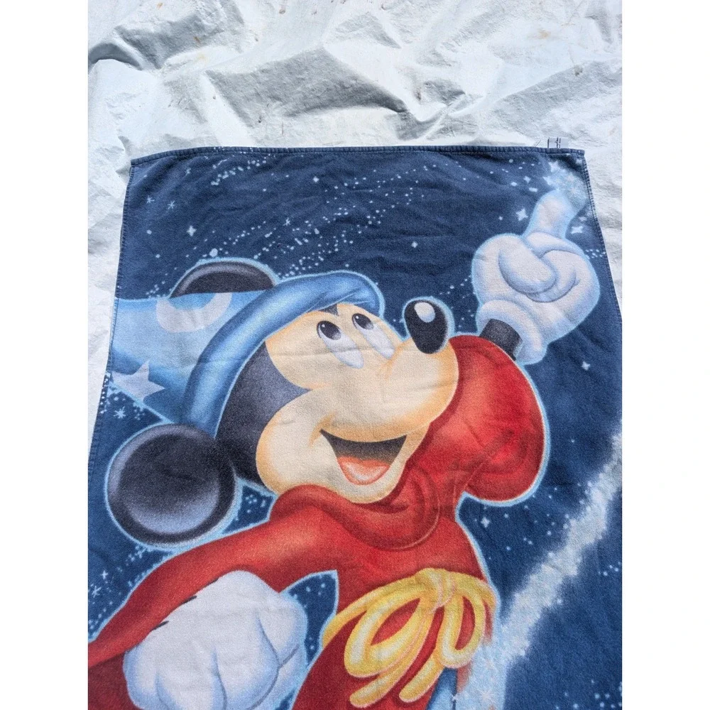 Disney Parks Authentic Original Sorcerer Mickey Fantasia Beach Towel